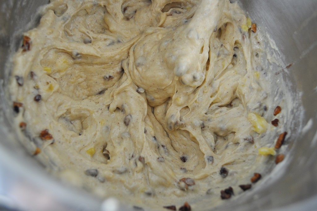 Banana bread batter