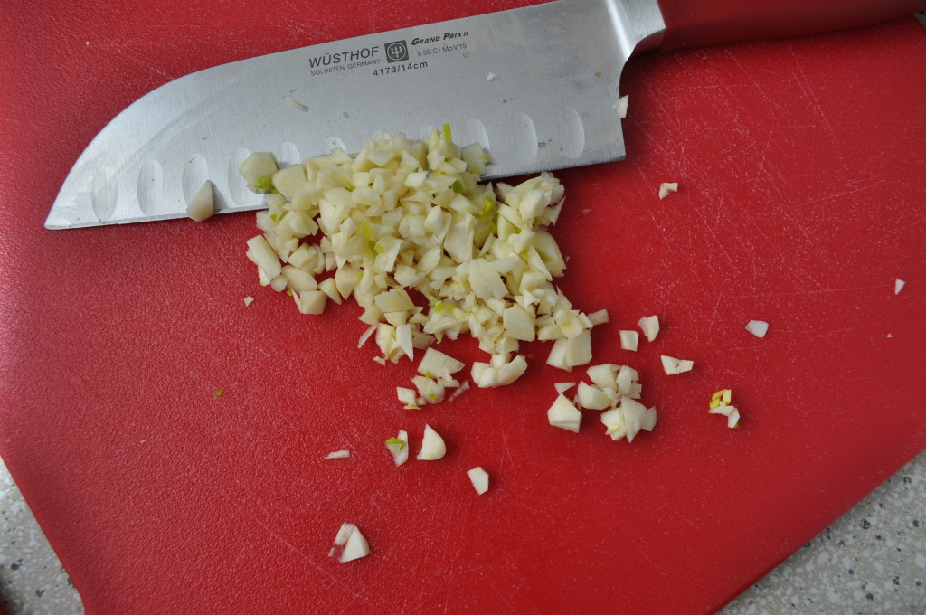 Chop that garlic up!
